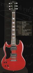 J and D SG style guitar