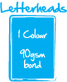 Letterheads - 1 Colour