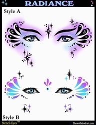 Airbrush Stencil - Radiance