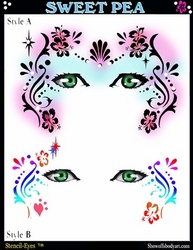 Airbrush Stencil - Sweet Pea