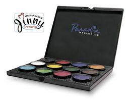 Paradise Makeup AQ ProPalette 12 x 40gm.The higher priced metalic face paints are not included in this twelve for $205.00 offer