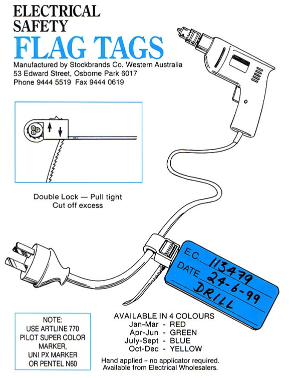 Electrical Flag Tags