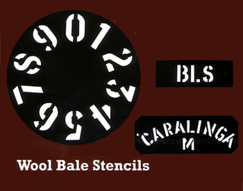 Wood Bale Stencils