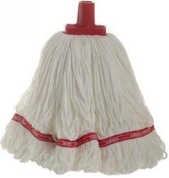 350g Premium Grade Microfibre Round Mop Head Red