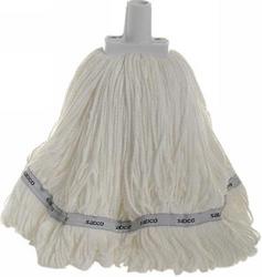 350g Premium Grade Microfibre Round Mop Head White