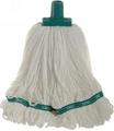350g Premium Grade Microfibre Round Mop Head Green