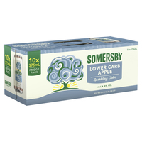 SOMERSBY LOWER CARB 10 PACK CANS 375ML