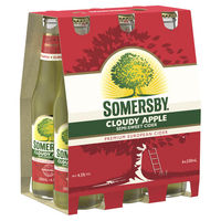 SOMERSBY CLOUDY 6 PACK STUBBIES 330ML