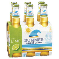 XXXX SUMMER BRIGHT LIME 6 PACK STBS