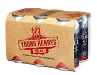 YOUNG HENRYS 4% REAL ALE LAGER 6 PACK x 375ML TINNIES