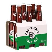 CRICKETERS ARMS 4.8% PALE ALE 6 PACK 330ML STUBBIES
