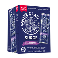WHITE CLAW SURGE BLACKBERRY 4 PACK x 330ML CANS