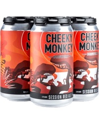 CHEEKY MONKEY SESSION RED ALE 3.5% 4 PACK x 375ML TINNIES CARTON