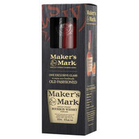 MAKERS MARK BOURBON and FREE GLASS 700ML