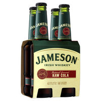 JAMESON and RAW COLA STUBBIES 4 PACK