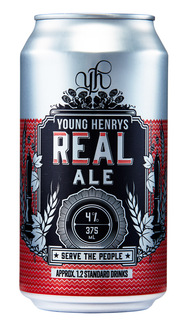 YOUNG HENRYS 4% REAL ALE LAGER 24 x 375ML TINNIES CARTON