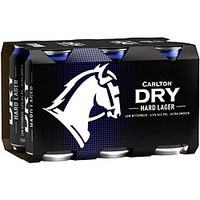 CARLTON DRY HARD 6.5% CANS 6 PACK