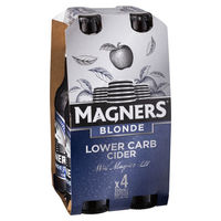 MAGNERS BLONDE CIDER 4 PACK x  330ML STUBBIES