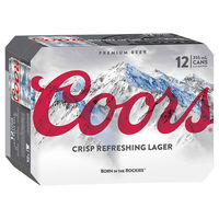 COORS  12 PACK CANS 355ML