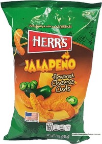 HERRS JALAPENO CHEESE CURLS 198 gram