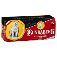 BUNDABERG RED and  COLA 10 PACKS 375ML CANS