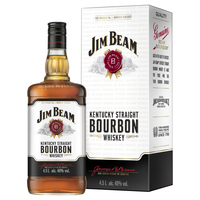 JIM BEAM WHITE LABEL and CRADLE 4.5 LITRES