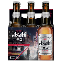 ASAHI SUPER DRY 6 PACK x 330ML STUBBIES