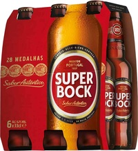 SUPER BOCK LAGER 5.2%  6 PACK x 330ML STB'S