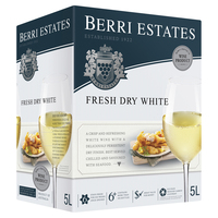BERRI ESTATES FRESH DRY WHITE CASK 5L