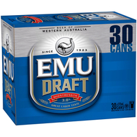 EMU DRAFT CANS 375ML CARTON
