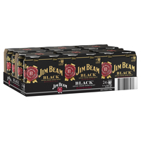 JIM BEAM BLACK and COLA 24 x 375ML CANS