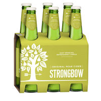 STRONGBOW PEAR CIDER 6 x 355ML STUBBIES