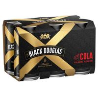BLACK DOUGLAS and COLA 6 x 375ML CANS