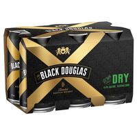BLACK DOUGLAS and DRY 6 x 375ML CANS