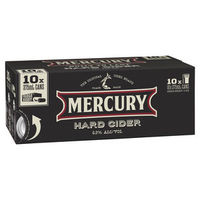 MERCURY HARD CIDER 6.9% 10 PACK CANS 375ML