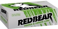 RED BEAR LEMON and LIME 24 x 375ML CANS