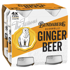 BUNDABERG and GINGER BEER 4 PACK x 375ML CANS