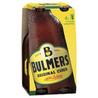 BULMERS CIDER 4 PACK x 330ML STUBBIES