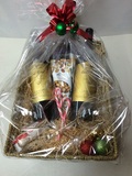 WOLF BLASS GOLD LABEL 2 X WINE GIFT BASKET WITH 2 GLASS'S