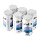 SHELTER 4.2% LAGER 6 PACK x 375ML CANS
