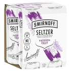 SMIRNOFF PASSION FRUIT SELTZER 4 PACK x 250ML CANS