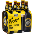 COOPERS STOUT 6 PACK STUBBIES