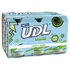 UDL LIME and SODA 6 x 375ML CANS