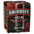 SMIRNOFF DOUBLE BLACK ICE GUARANA 4 x 250ml CANS