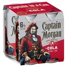 CAPTAIN MORGAN SPICED 6% and COLA 4 PACK x 330ML CANS