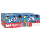 UDL ZERO SUGAR STRAWBERRY and LIME 24 x 375ML CANS