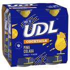 UDL COCKTAILS PINA COLADA 4 PACK x 375ML CANS