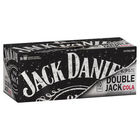 JACK DANIEL'S 6.9% DOUBLE JACK and COLA 10 PACK CANS