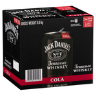 JACK DANIEL'S and COLA 24 x 330ML CANS CUBES