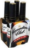CANADIAN CLUB and COLA 4 X 330ML STUBBIES